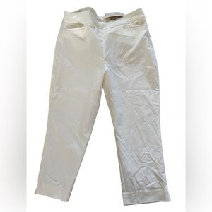Chico’s So Sliming White pull up pants size 3 NWT